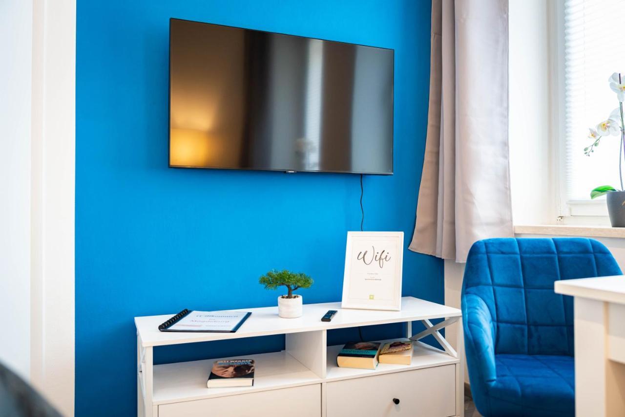 Apartmento Blue Magdeburg - Zentral - Wifi - Netflix Dış mekan fotoğraf